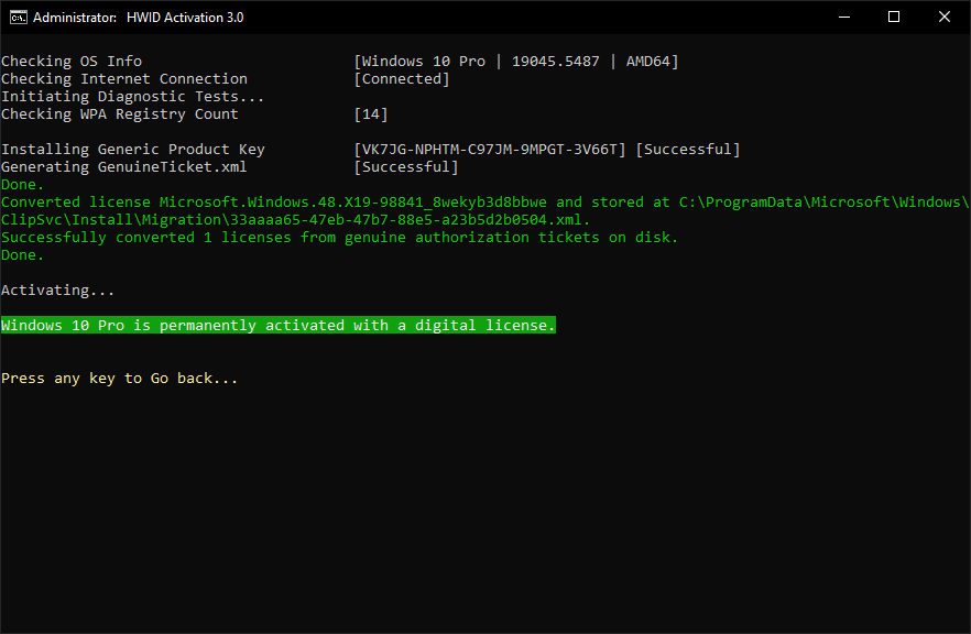 Microsoft Activation Script 