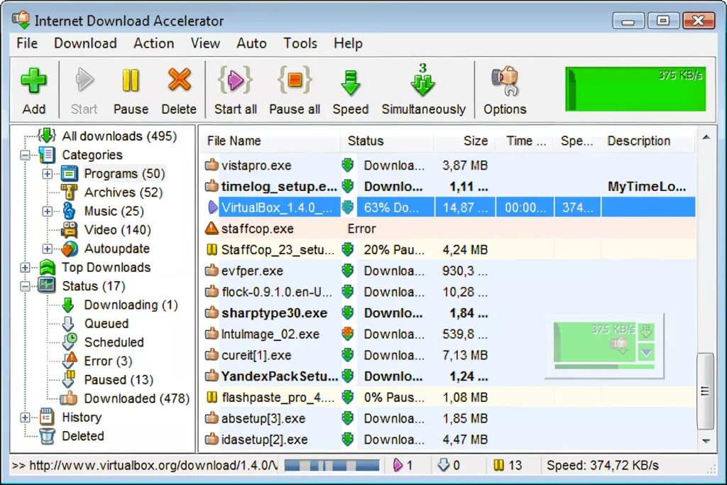 Internet Download Accelerator PRO