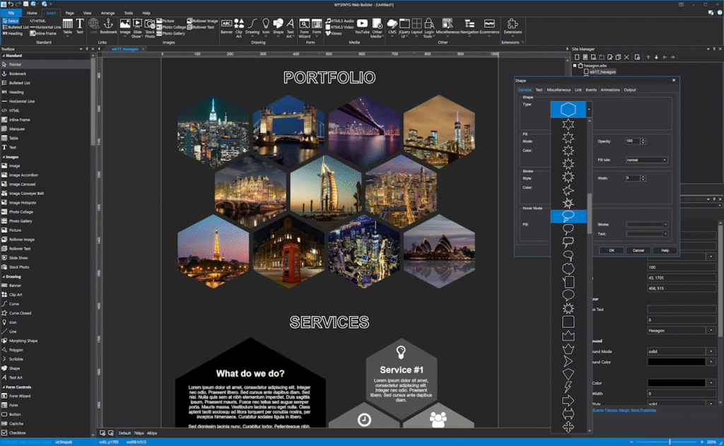 WYSIWYG Web Builder Screenshot 3