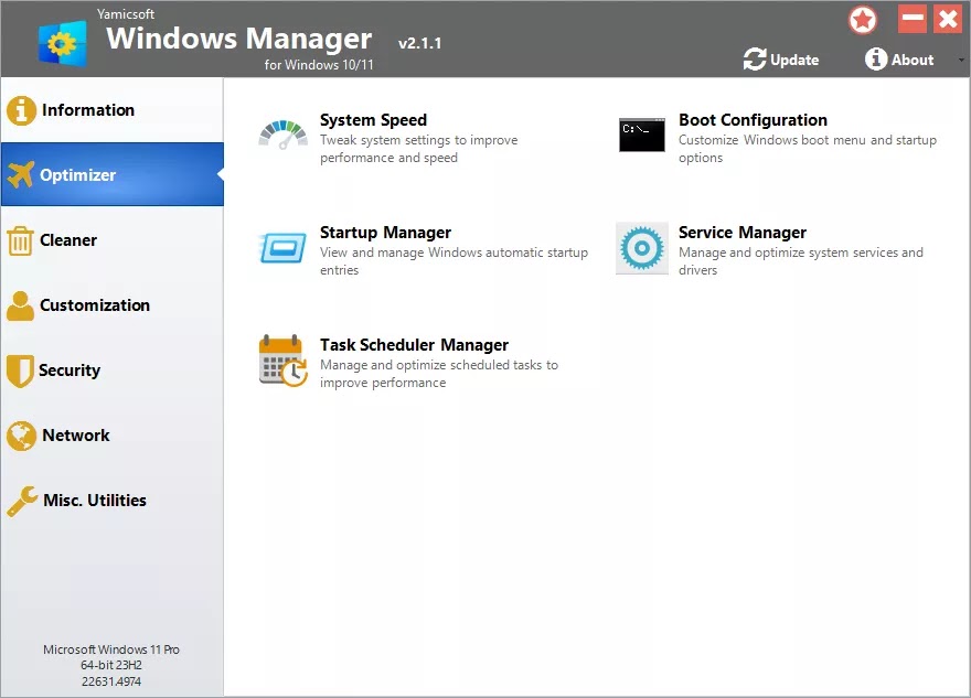 Yamicsoft Windows Manager